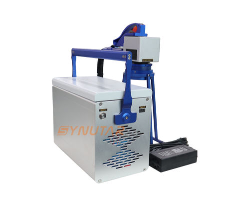 เครื่องหมายเลเซอร์มือถือแบบพกพาโลหะ 100W เครื่องหมายเลเซอร์ไฟเบอร์