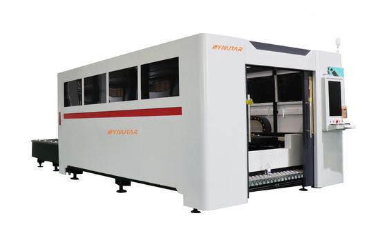 เครื่องตัดเลเซอร์ไฟเบอร์อุตสาหกรรม 50Hz 1KW / 3KW ด้วยความละเอียดสูง