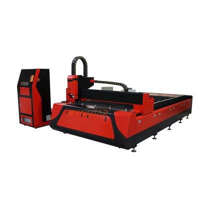 เครื่องตัดเลเซอร์ไฟเบอร์โลหะชั้นเดียว 4KW / 6KW เครื่องตัดเลเซอร์