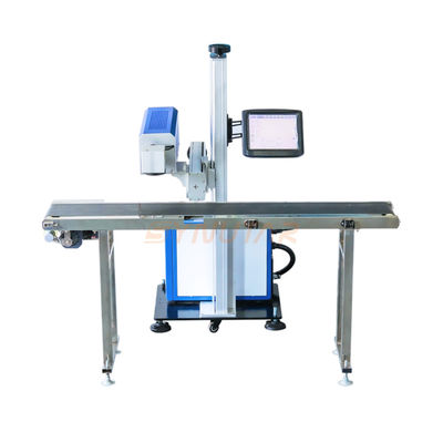 เครื่องหมายเลเซอร์อัตโนมัติ 100W ที่มีพลังงาน สายใย / CO2 / UV Flying Laser