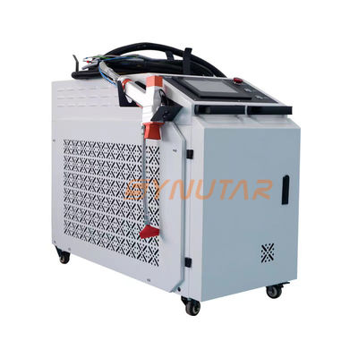 เครื่องทําความสะอาดเลเซอร์มือถือ 220V / 50Hz 1000W สําหรับเหล็กโรงเรือ