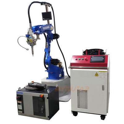 แบตเตอรี่เก็บพลังงานอัตโนมัติ / แบตเตอรี่ลิเดียมกระเป๋าสตางค์ ห้าแกน Robot Arm เครื่องปั่นเลเซอร์