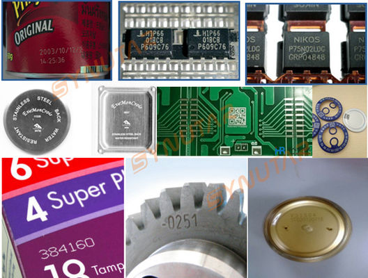 เครื่องหมายเลเซอร์บาร์โค้ดความแม่นยําสูง 20W - 100W อุปกรณ์เลเซอร์ไฟเบอร์
