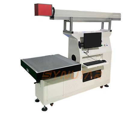 ระบบทําความเย็นด้วยน้ํา เครื่องทําเครื่องหมายเลเซอร์ CO2 1000mm*800mm*1300mm Tube Laser CO2